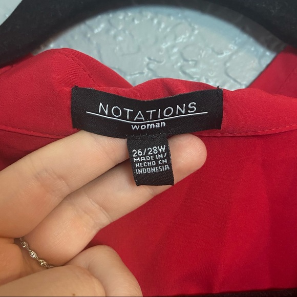 VINTAGE NOTATIONS BUTTON UP W| SHIRT SHOULDER PADS - Picture 5 of 8